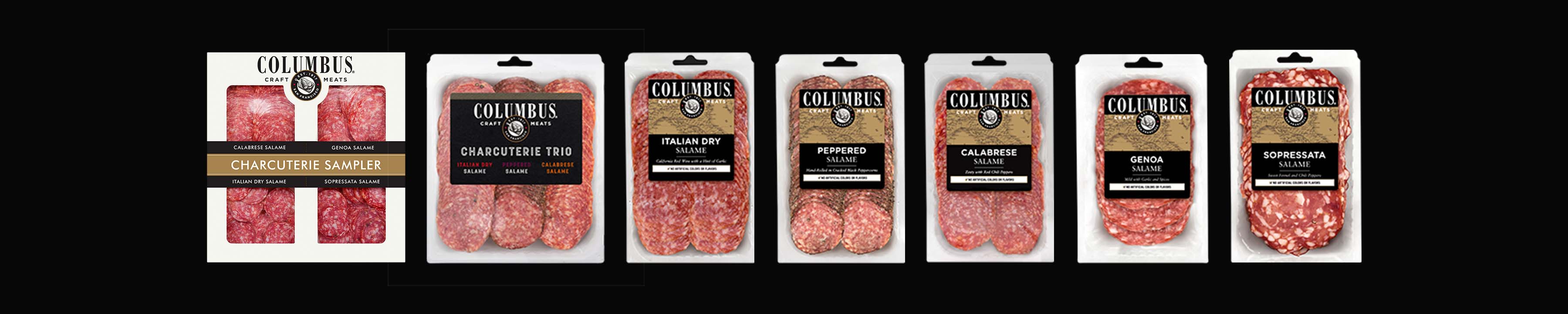 columbus sliced packages lineup of 7 packages